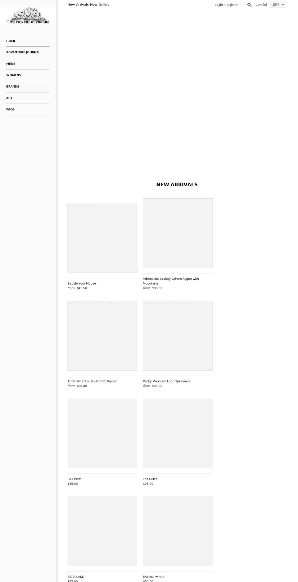rockymountainamerica.com — Shopify storefront screenshot