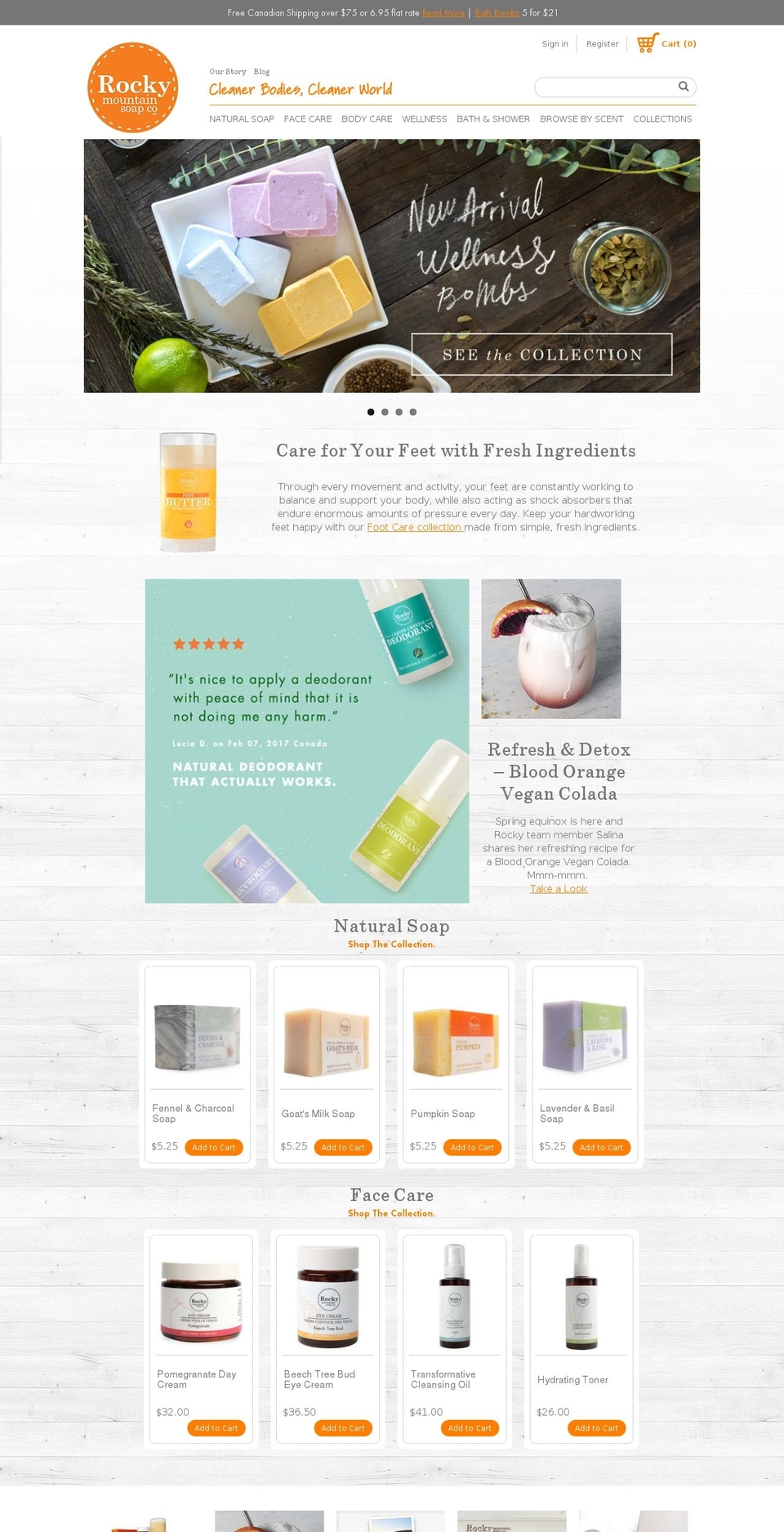 Sept Shopify theme site example rockymountainsoap.com