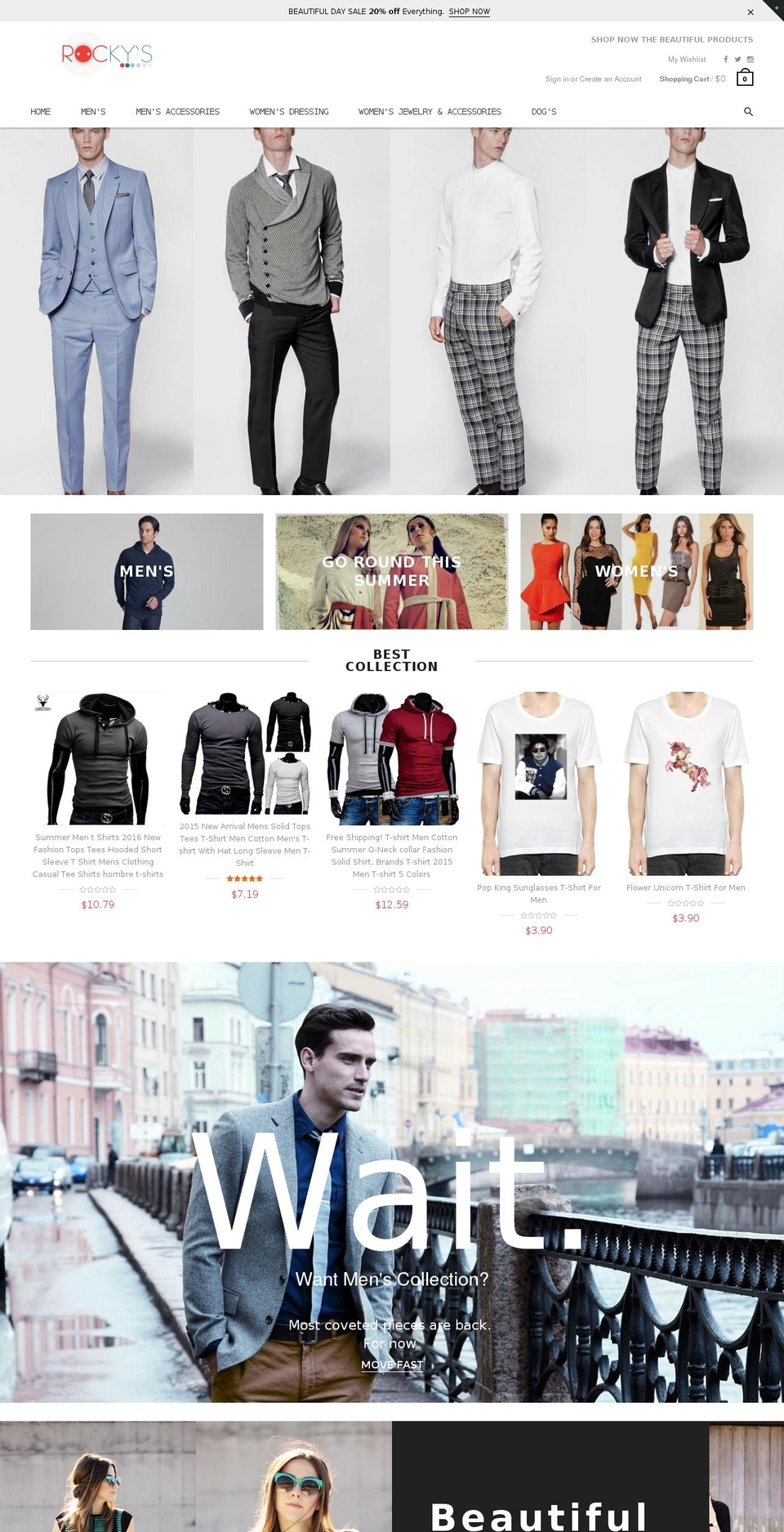 rockysrocket.com — Shopify storefront screenshot