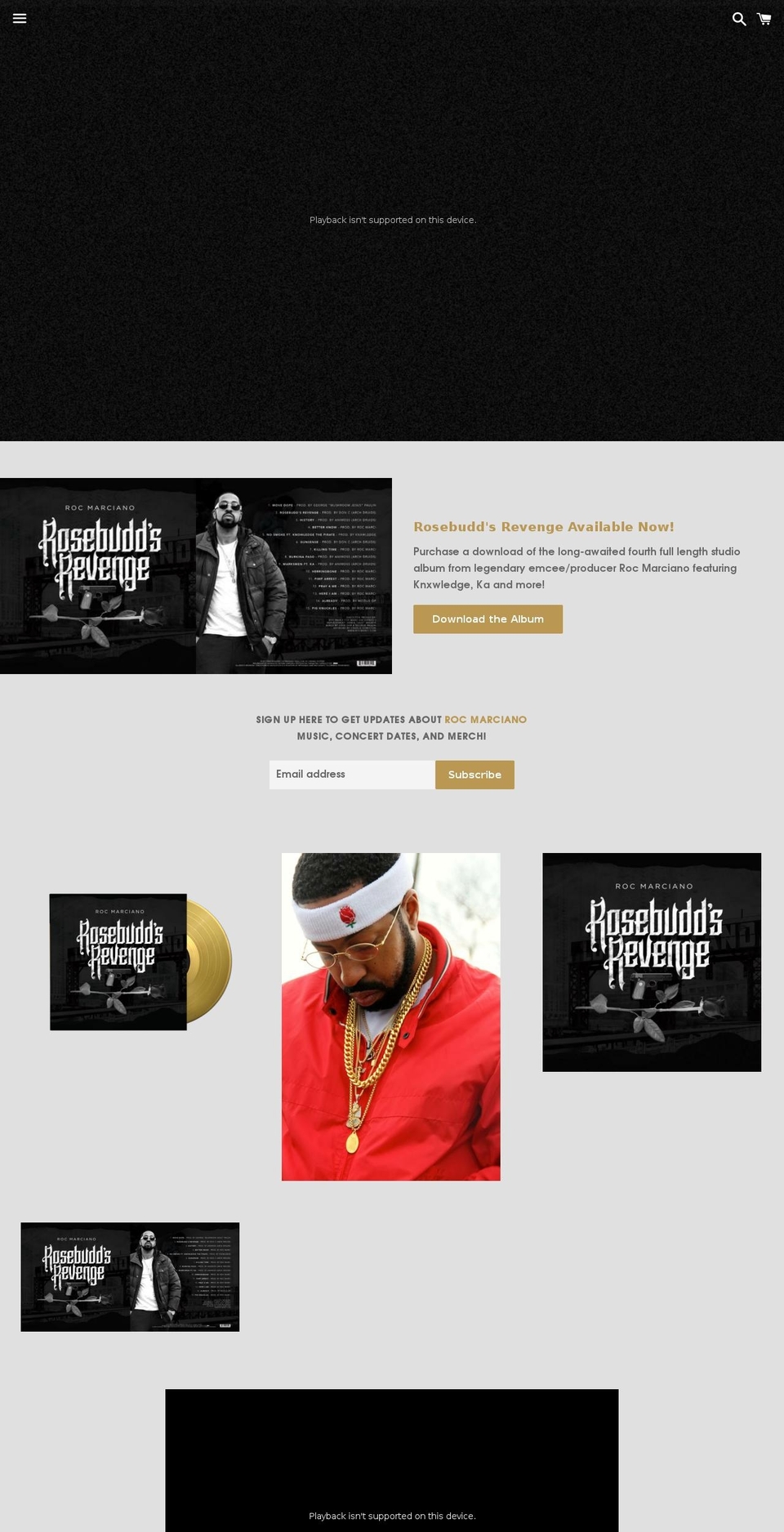 rocmarci.com shopify website screenshot