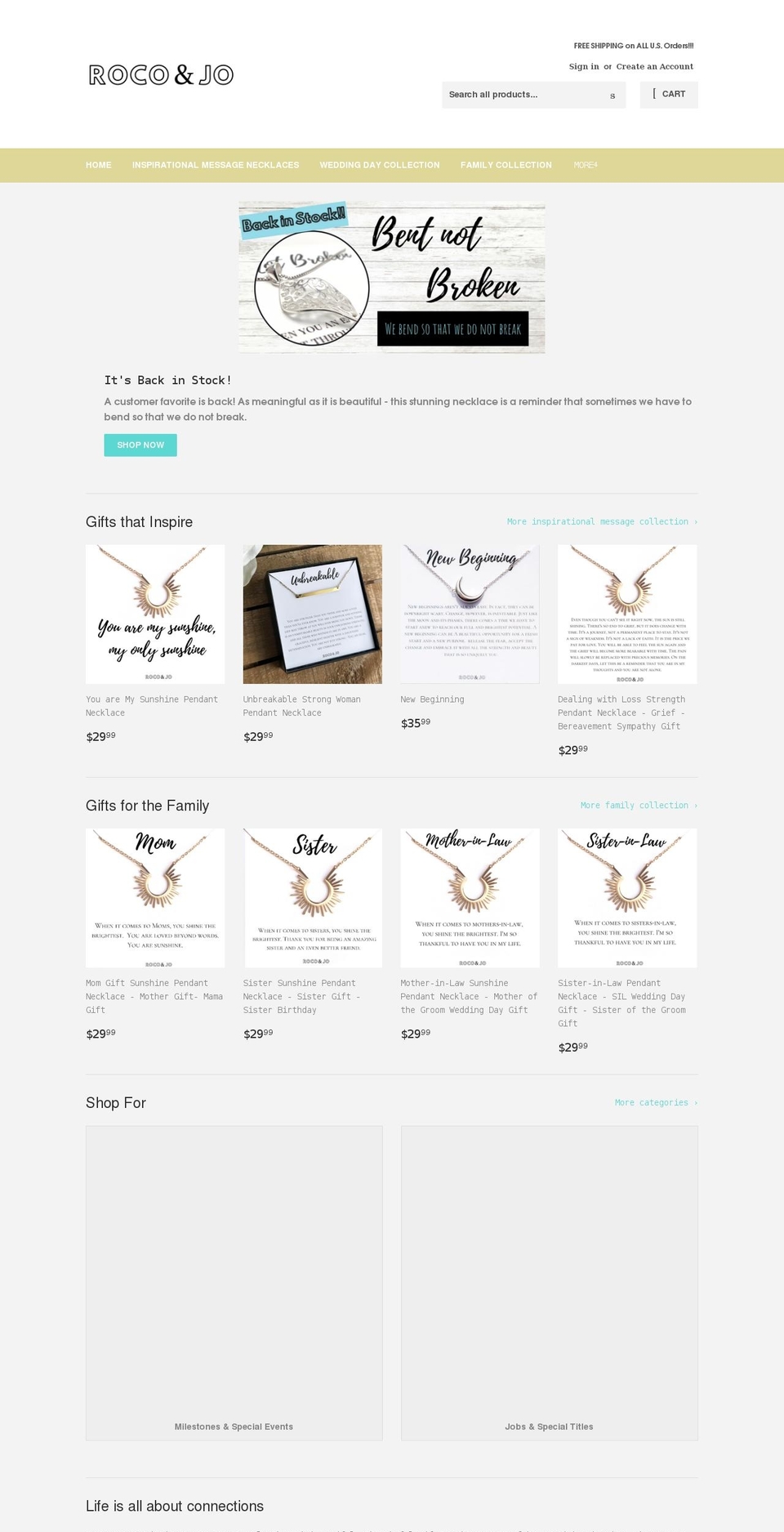 rocoandjo.com shopify website screenshot