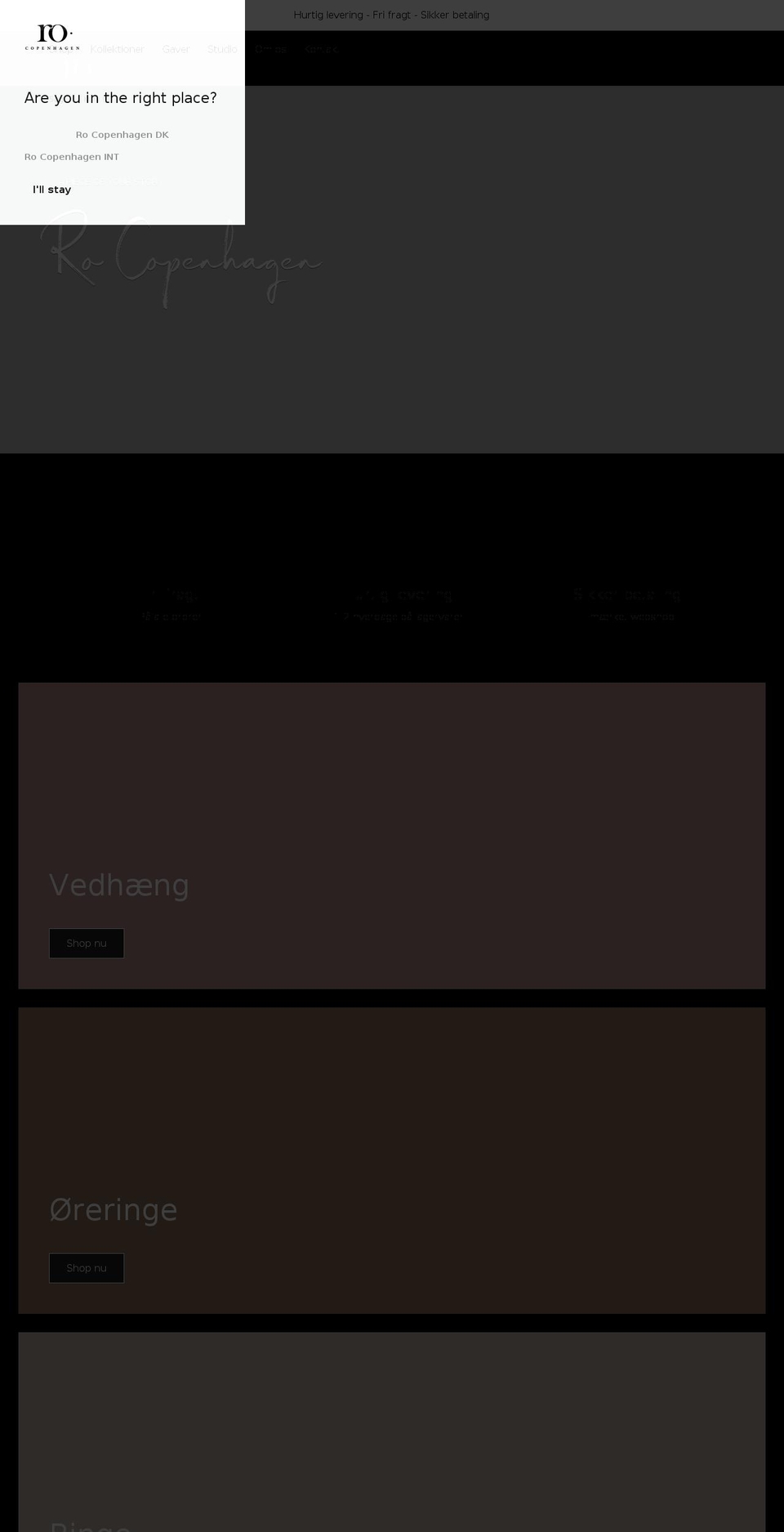 rocopenhagen.dk shopify website screenshot