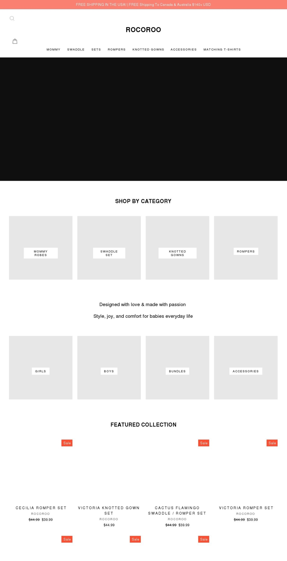 rocoroo.com shopify website screenshot