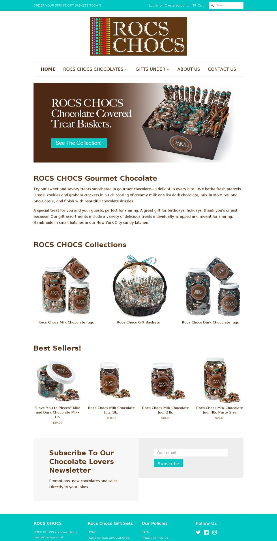 rocschocs.com shopify website screenshot