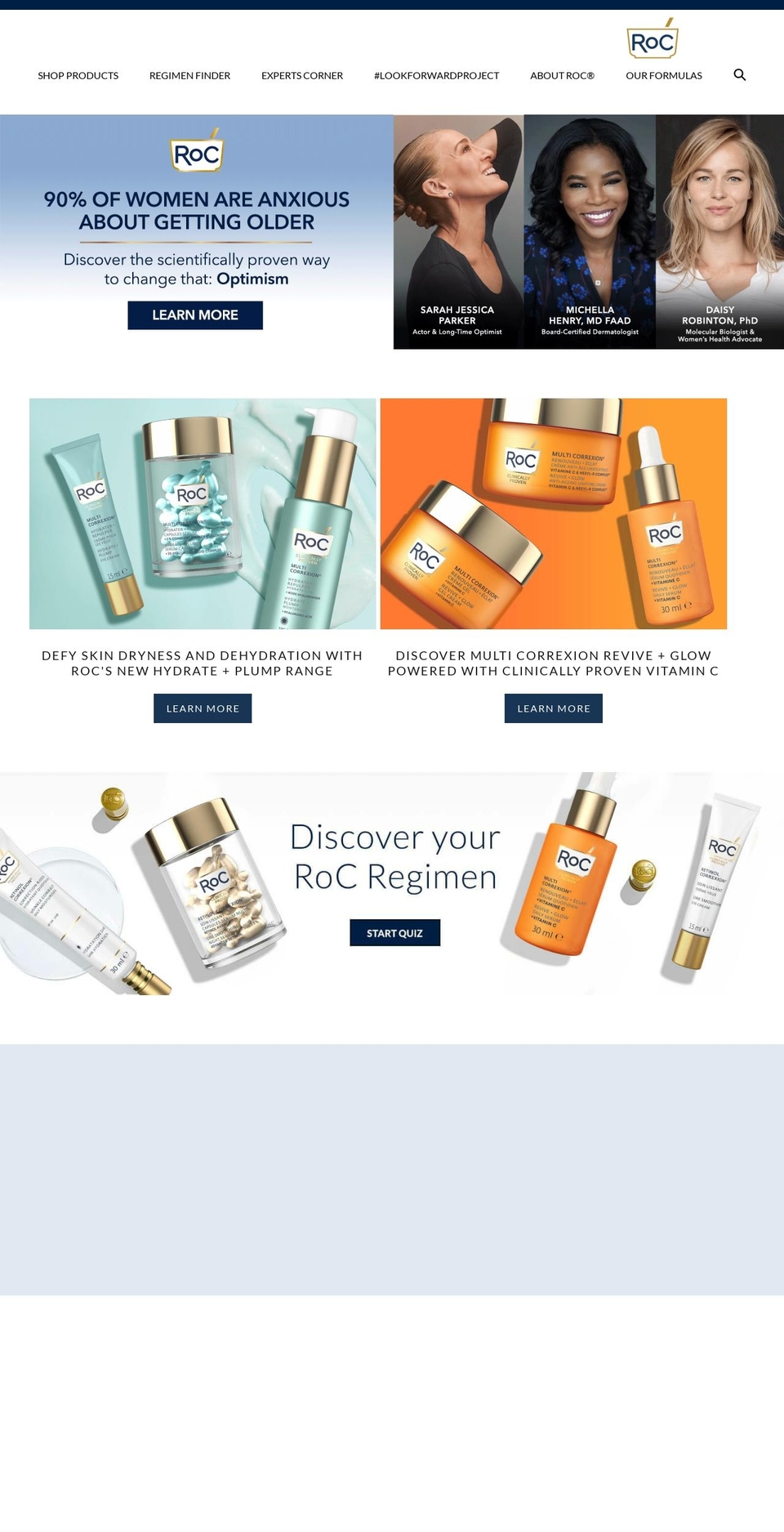 rocskincare.co.uk shopify website screenshot