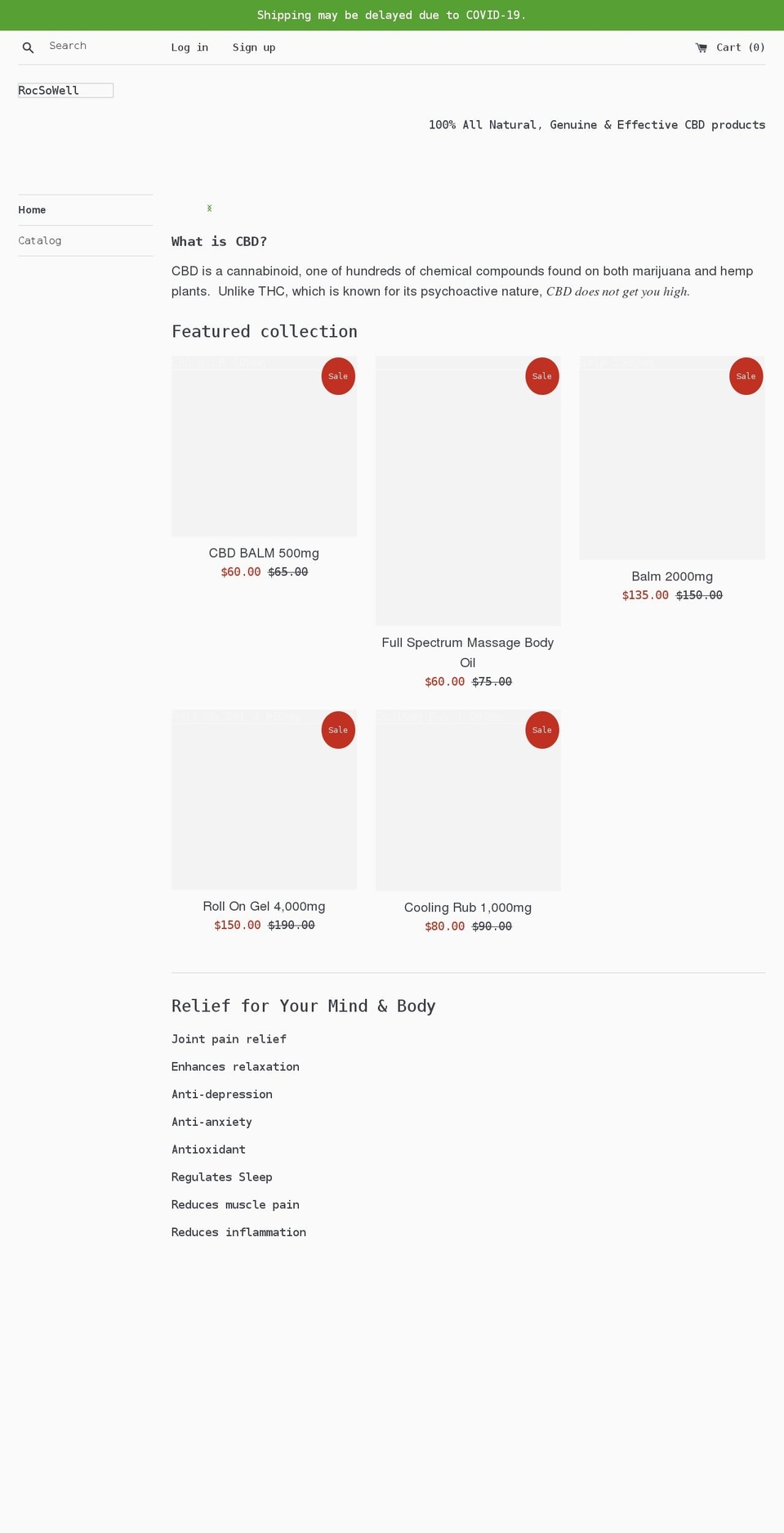 rocsowell.com shopify website screenshot