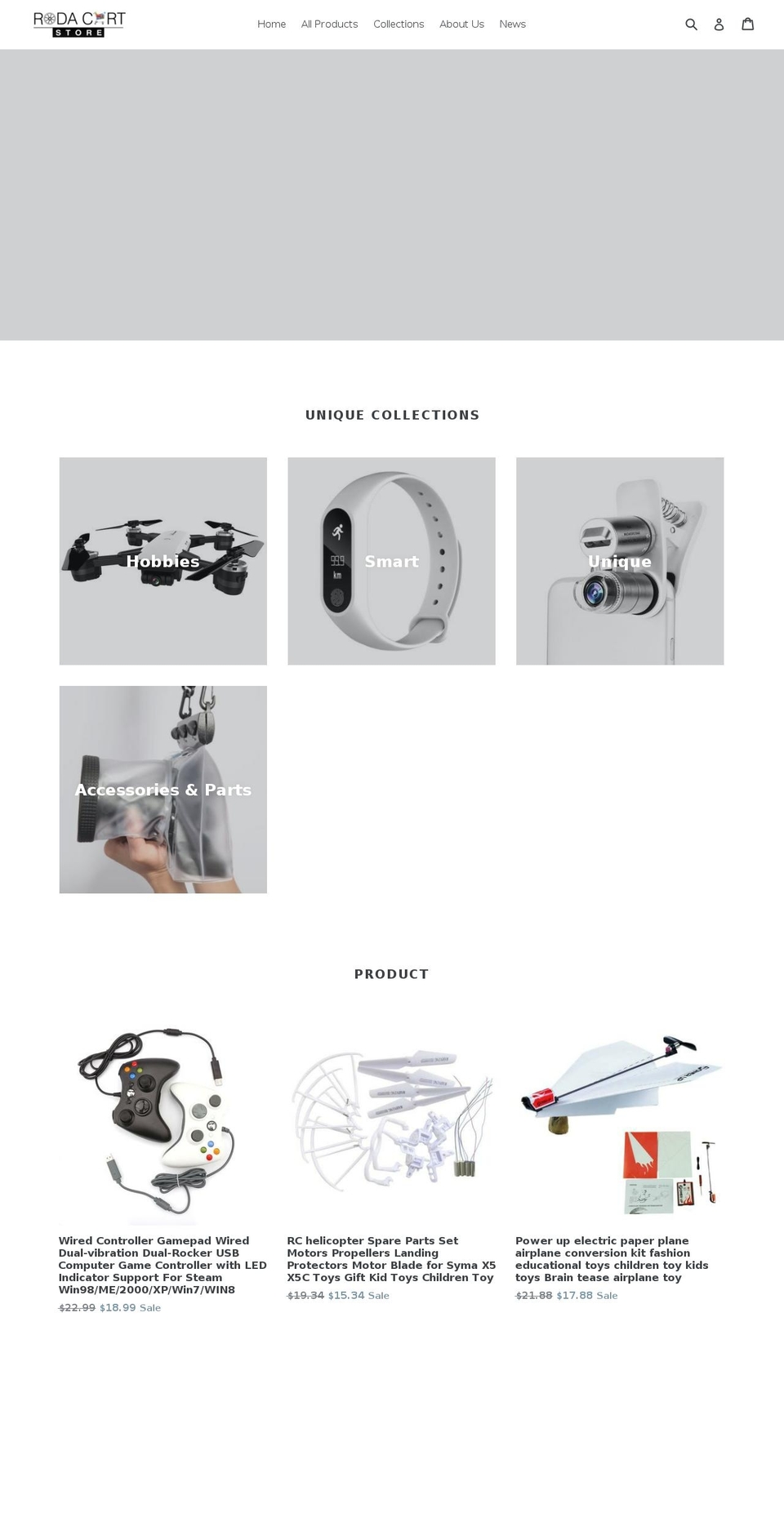 rodacart.com — Shopify storefront screenshot