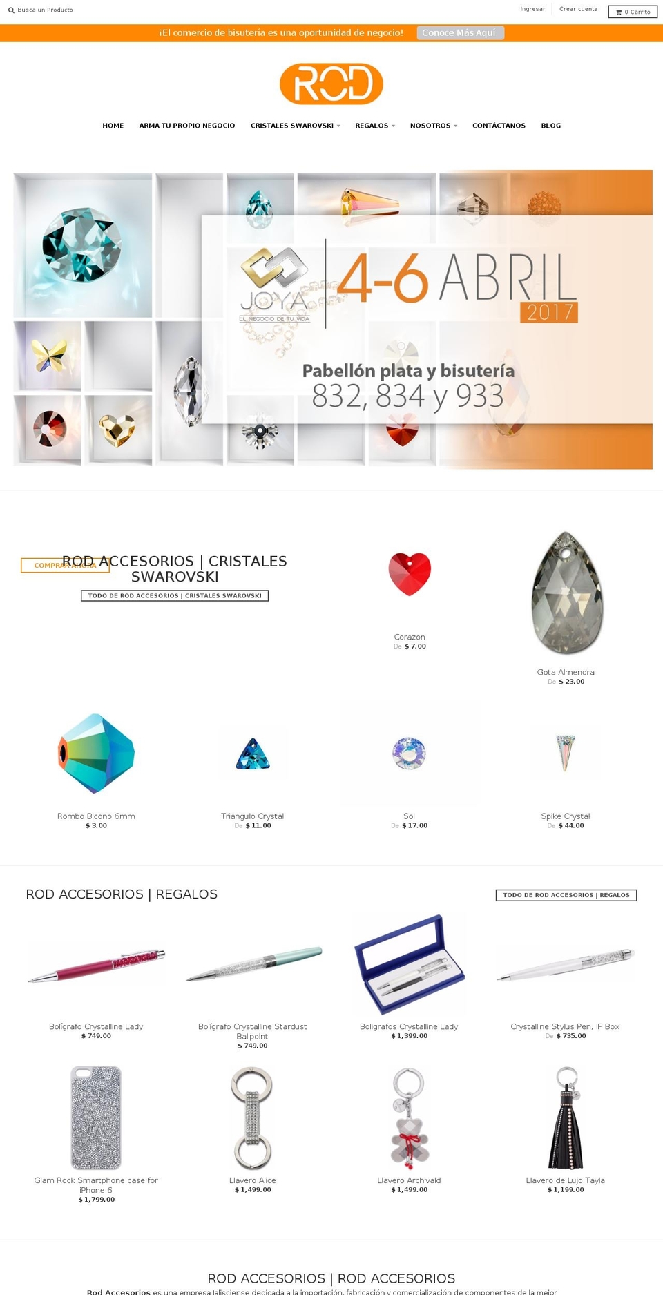 rodaccesorios.com.mx shopify website screenshot
