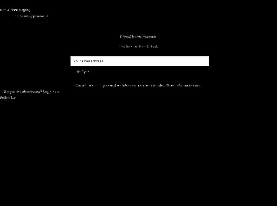 rodandreelangling.co.uk shopify website screenshot