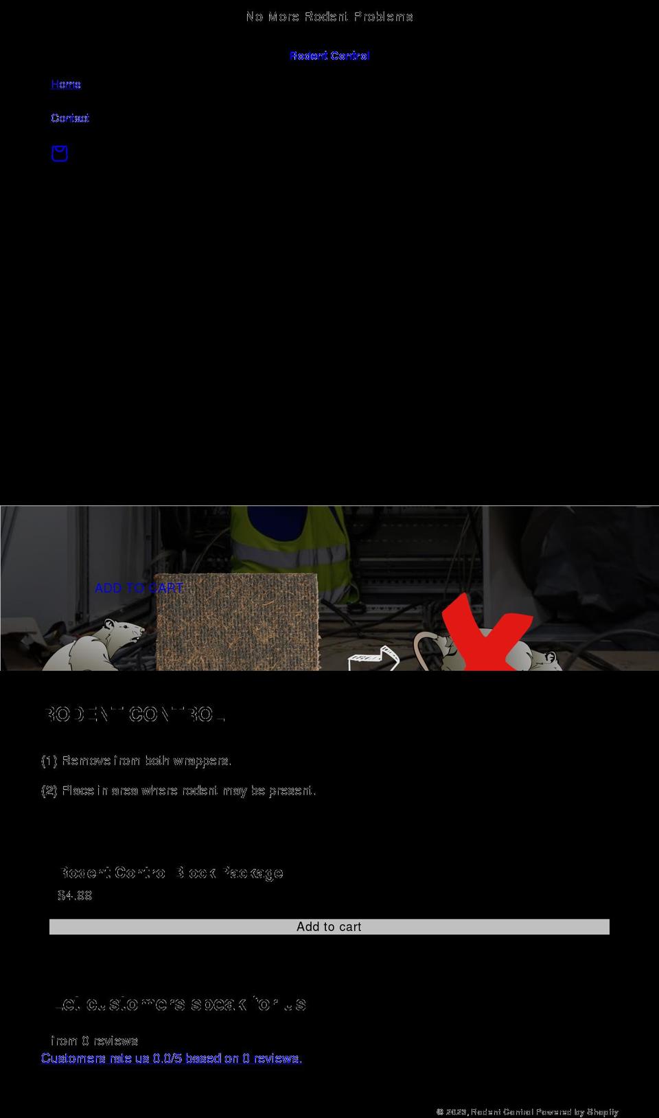 rodent-control.net shopify website screenshot