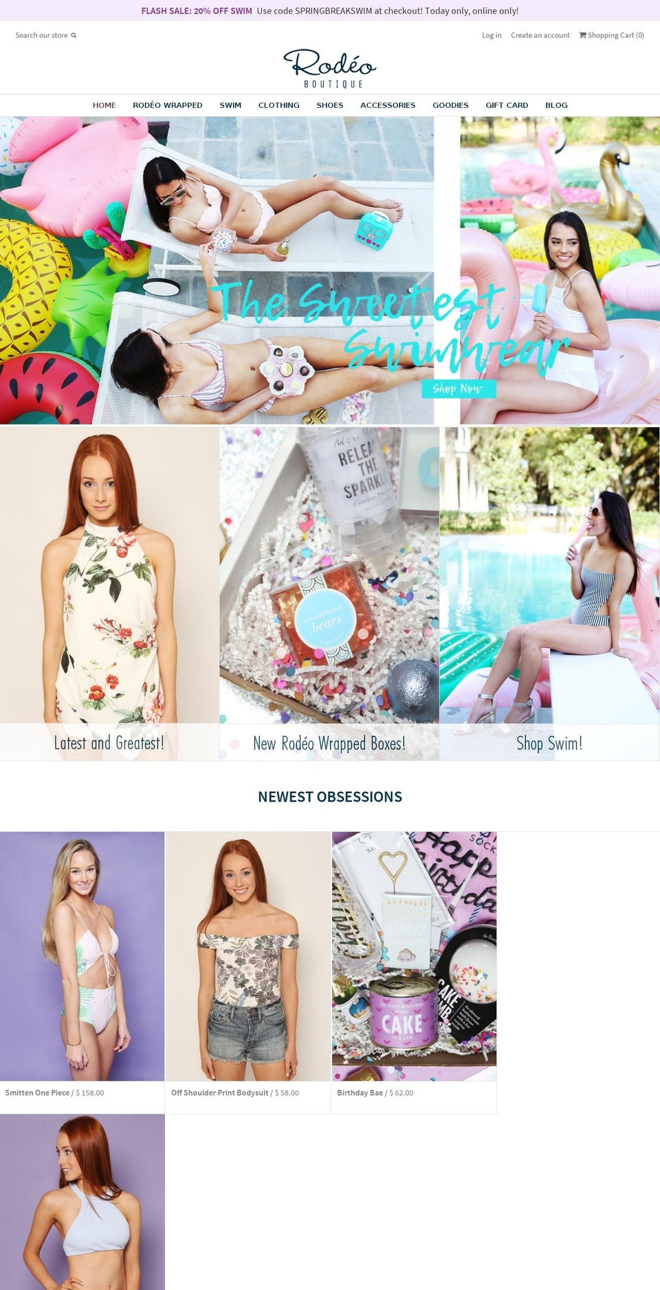 rodeoboutique.com shopify website screenshot