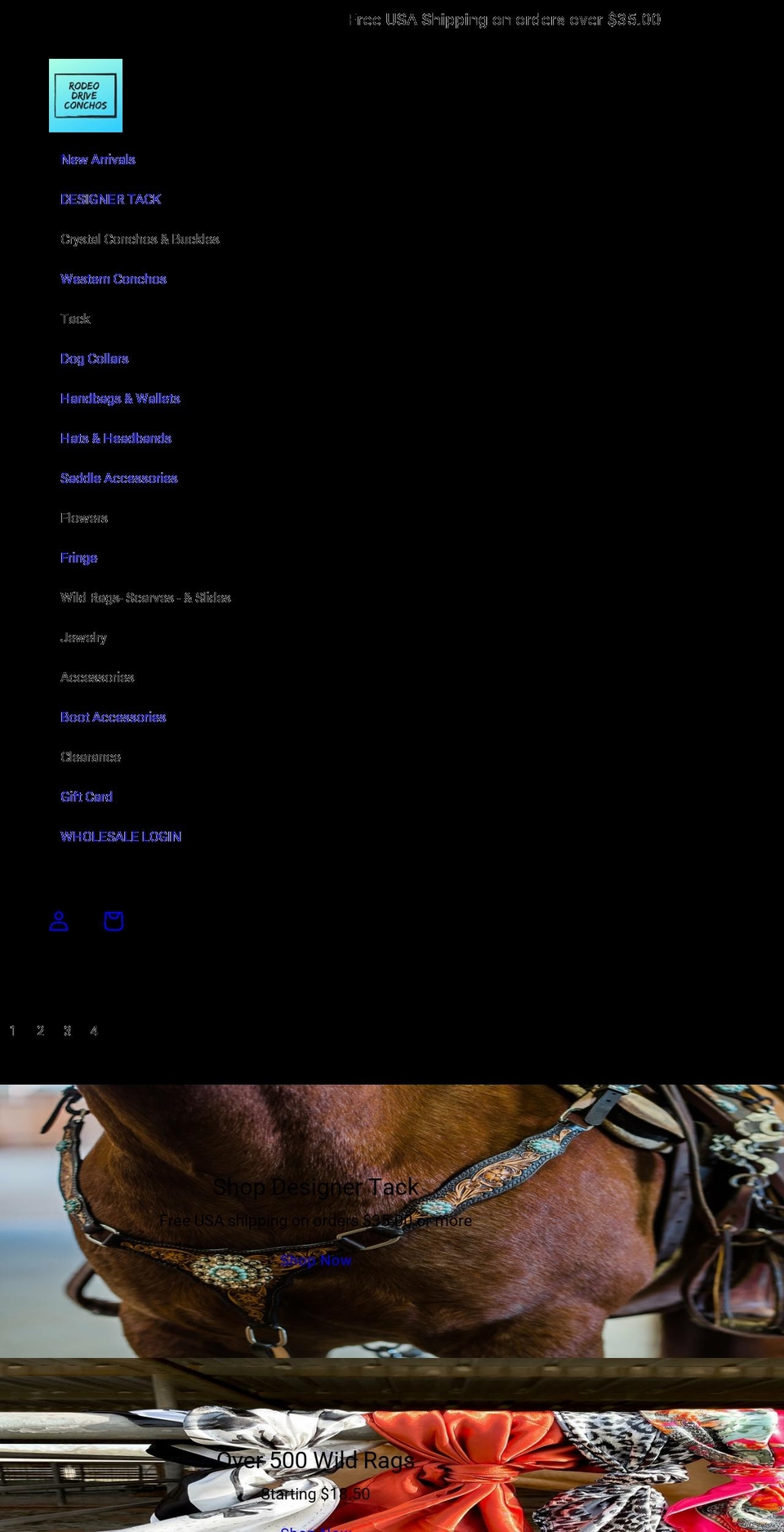 rodeodriveconchos.com shopify website screenshot