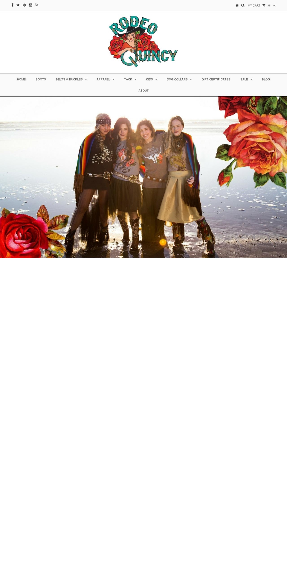 rodeoquincy.com shopify website screenshot