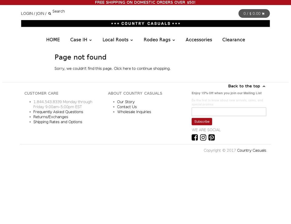 rodeorags.com shopify website screenshot