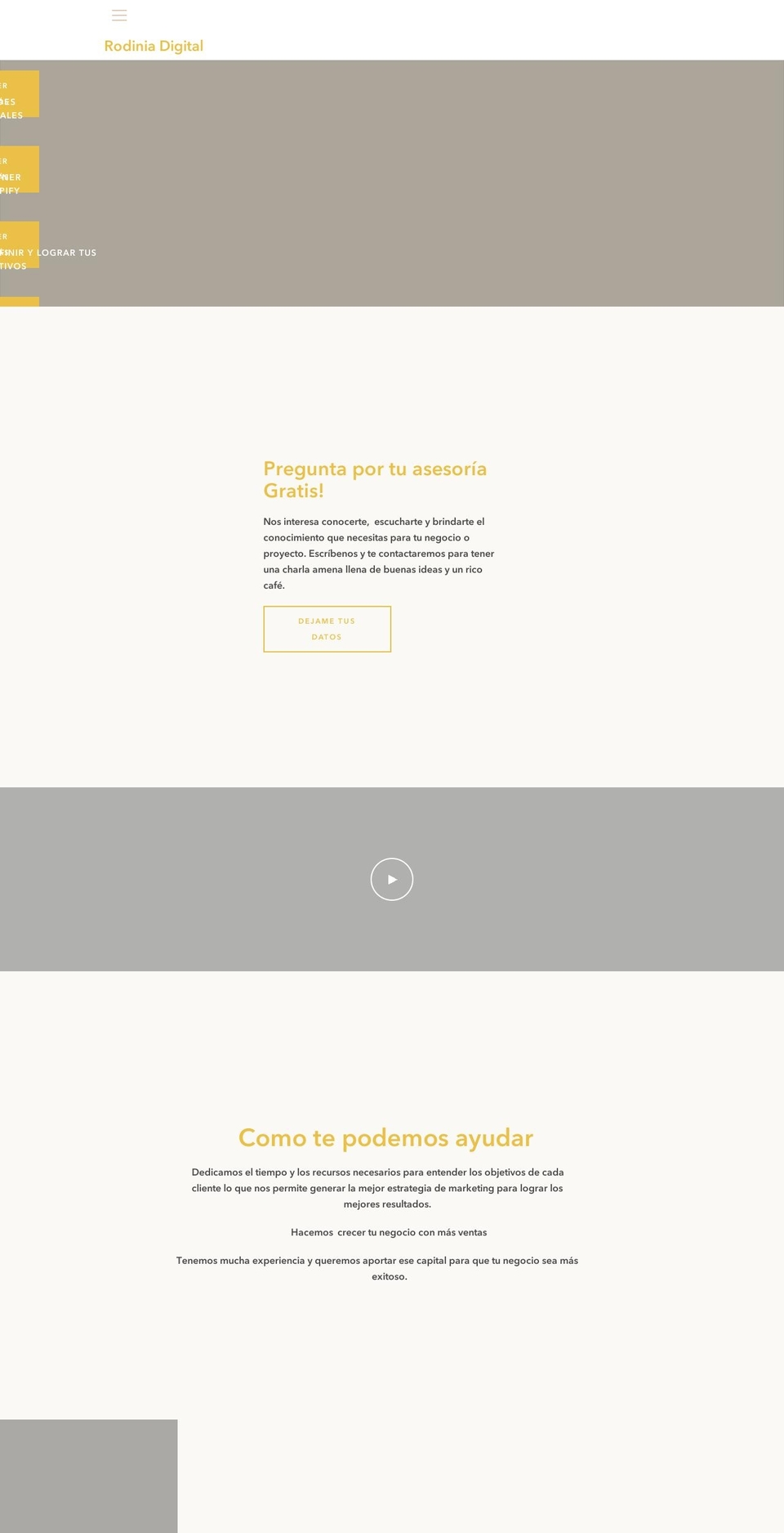 rodiniadigital.com — Shopify storefront screenshot