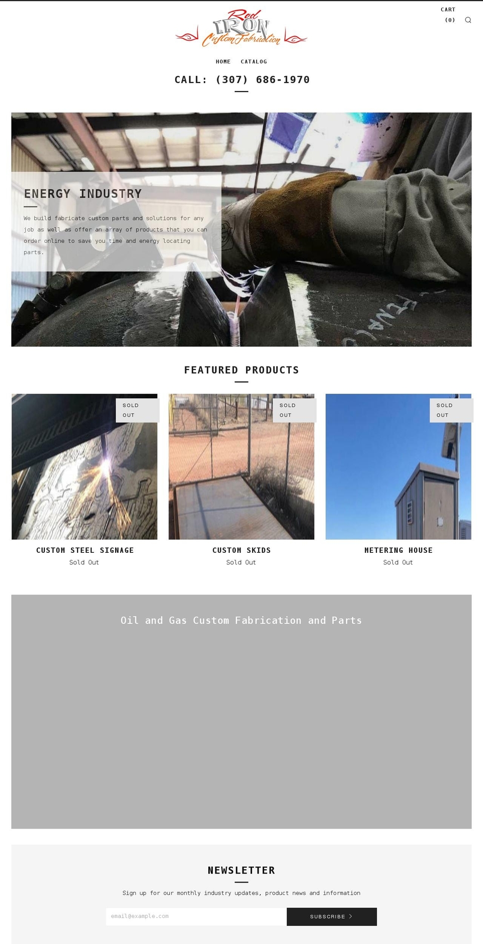 rodironfabrication.com shopify website screenshot