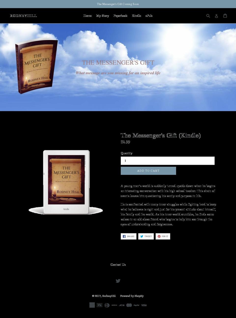 rodneyhill.com shopify website screenshot