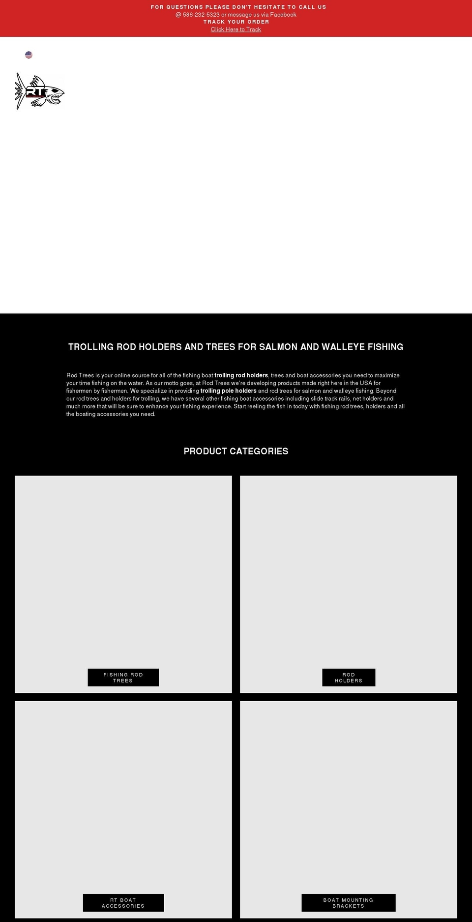 rodtrees.com shopify website screenshot