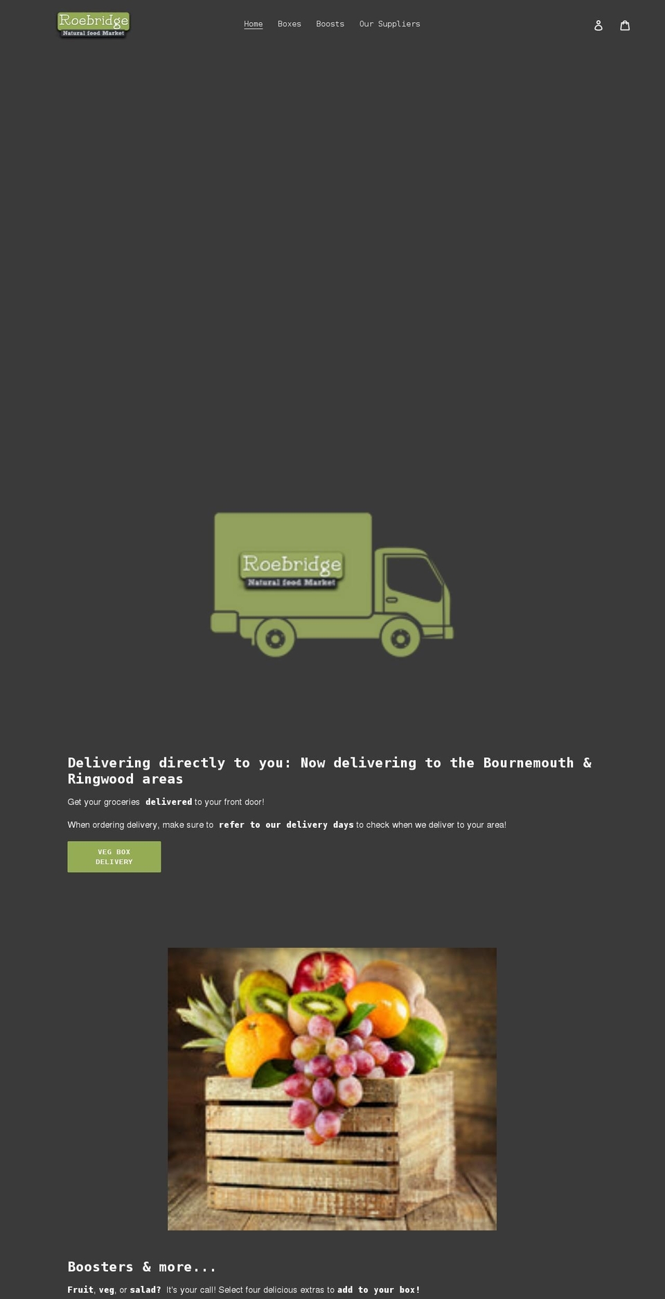 roebridgefoods.co.uk shopify website screenshot