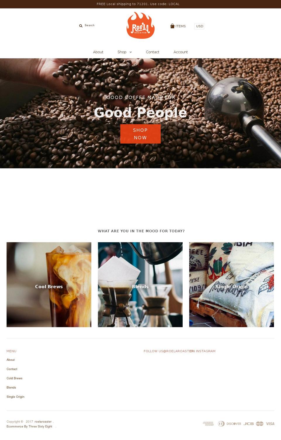 roelaroasters.com shopify website screenshot