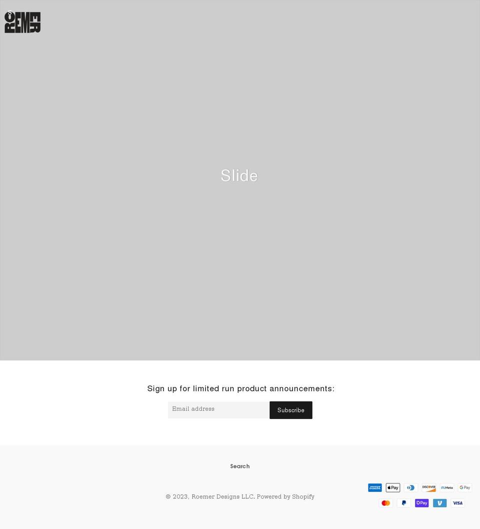roemer-designs-llc.myshopify.com shopify website screenshot