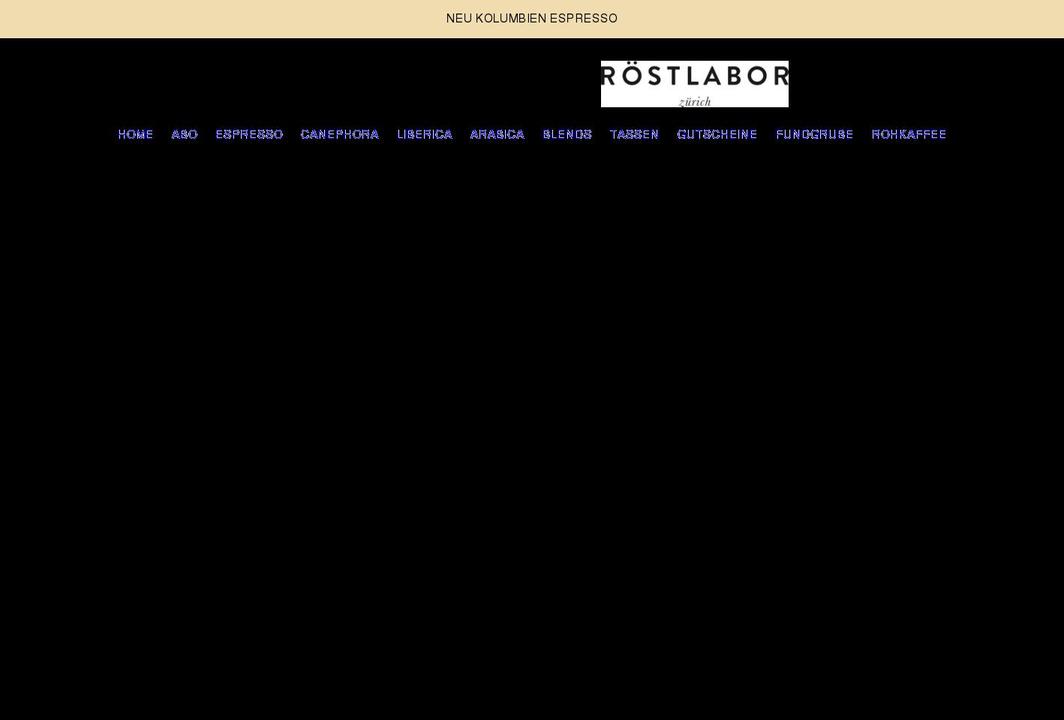 roestlabor.coffee shopify website screenshot