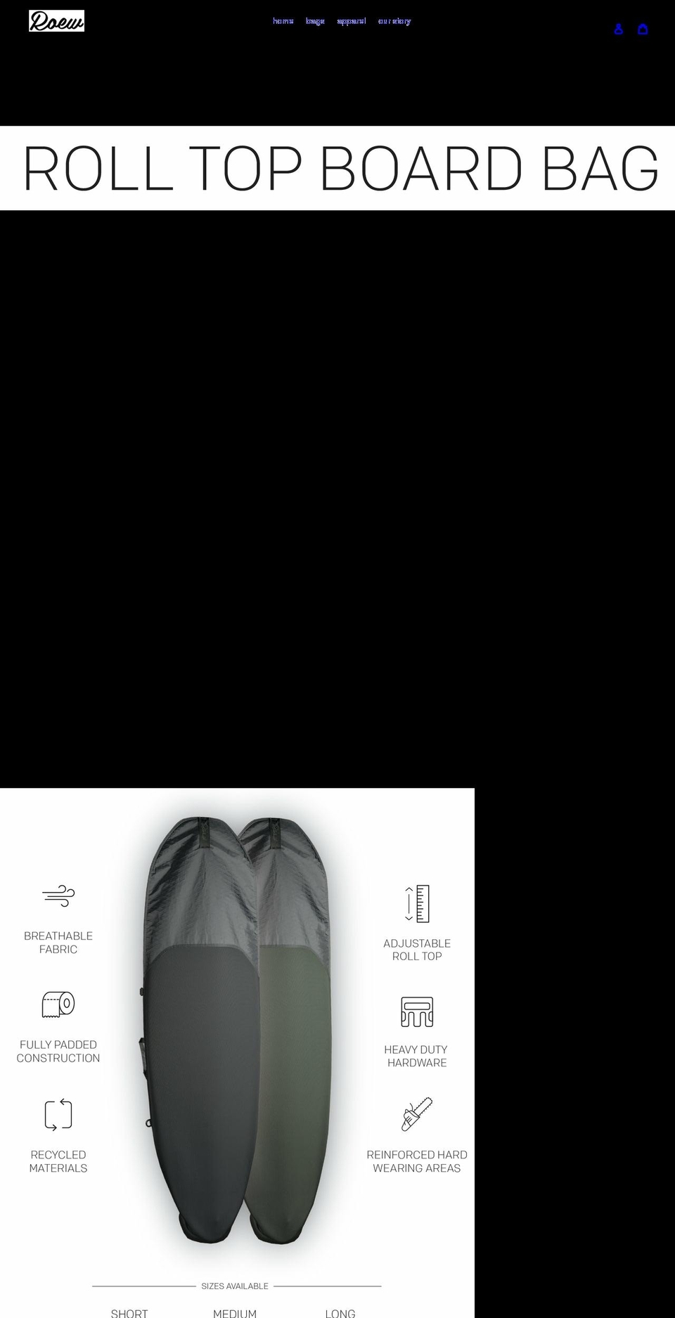 roewsf.com shopify website screenshot