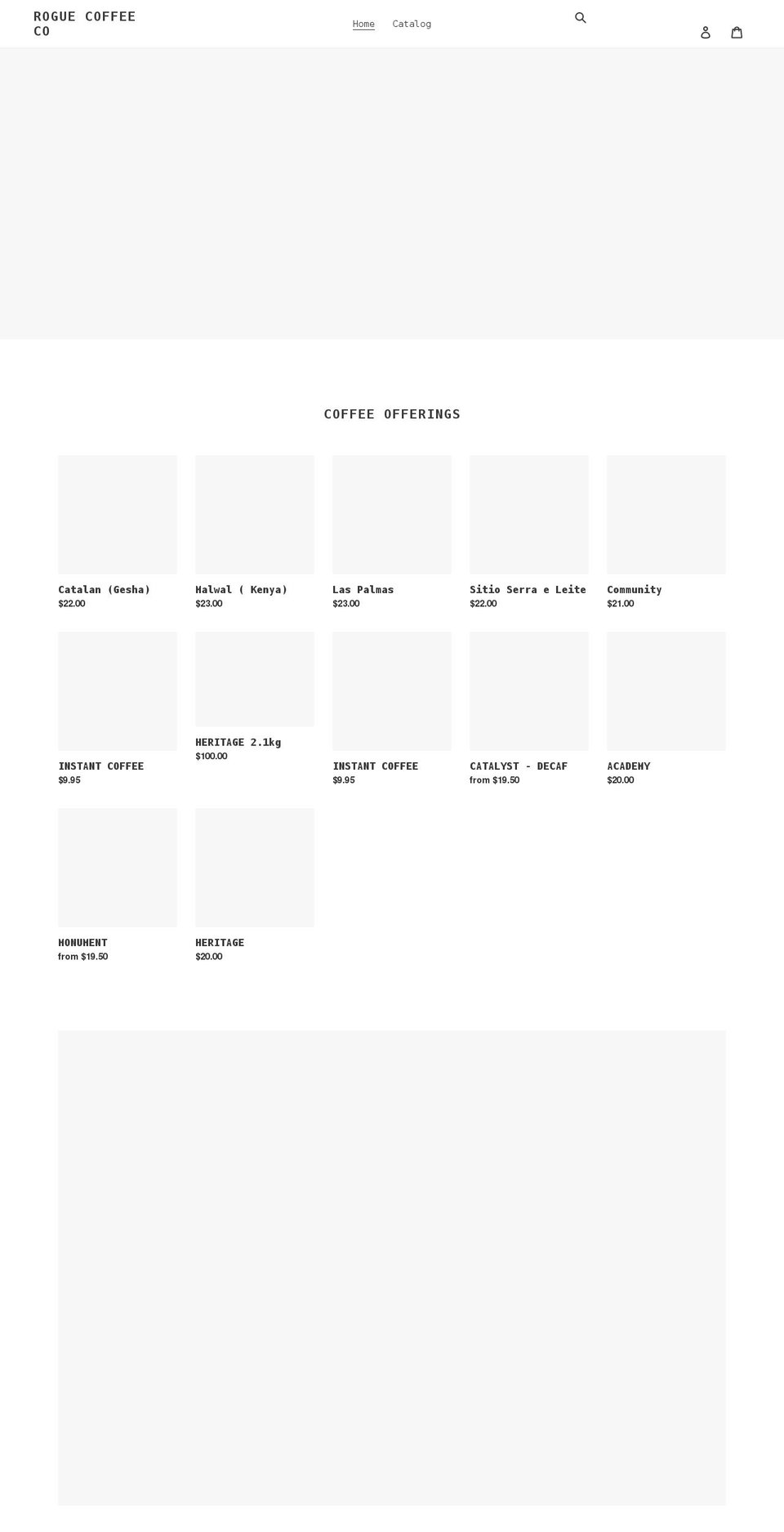 rogue-coffee-co.myshopify.com shopify website screenshot