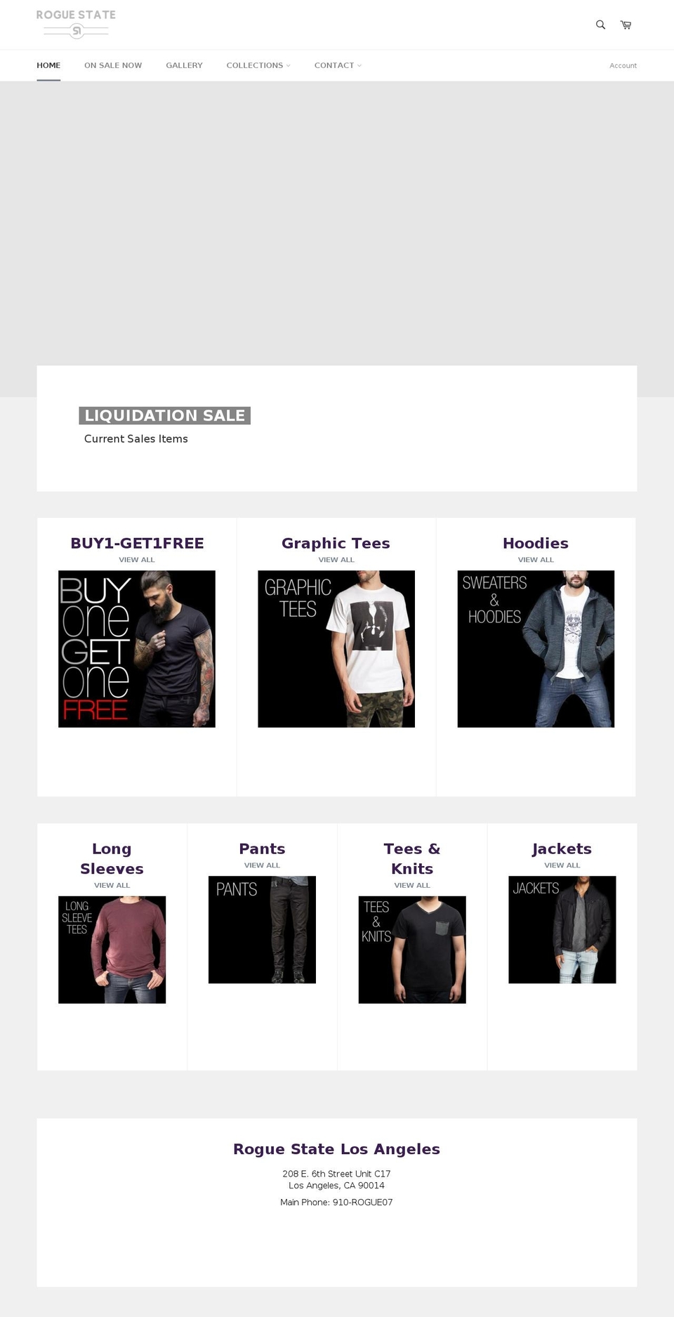 rogue101.com shopify website screenshot