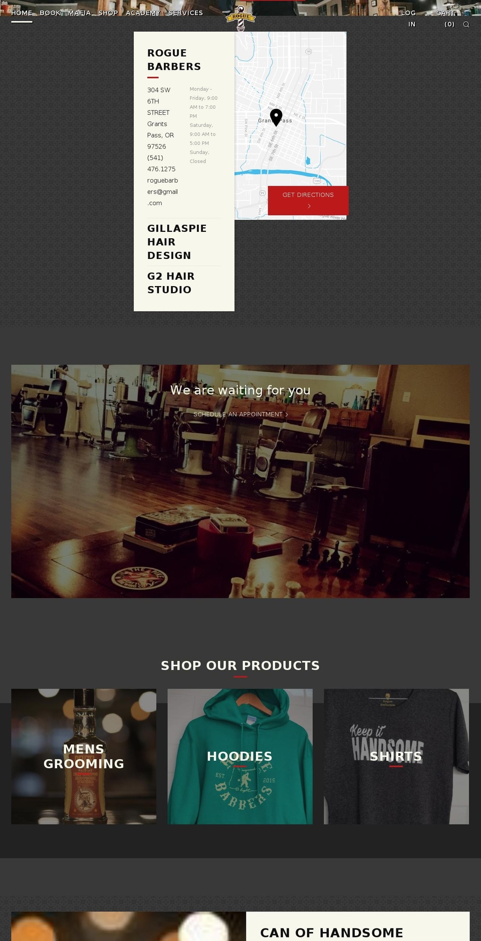 roguebarbers.com — Shopify storefront screenshot