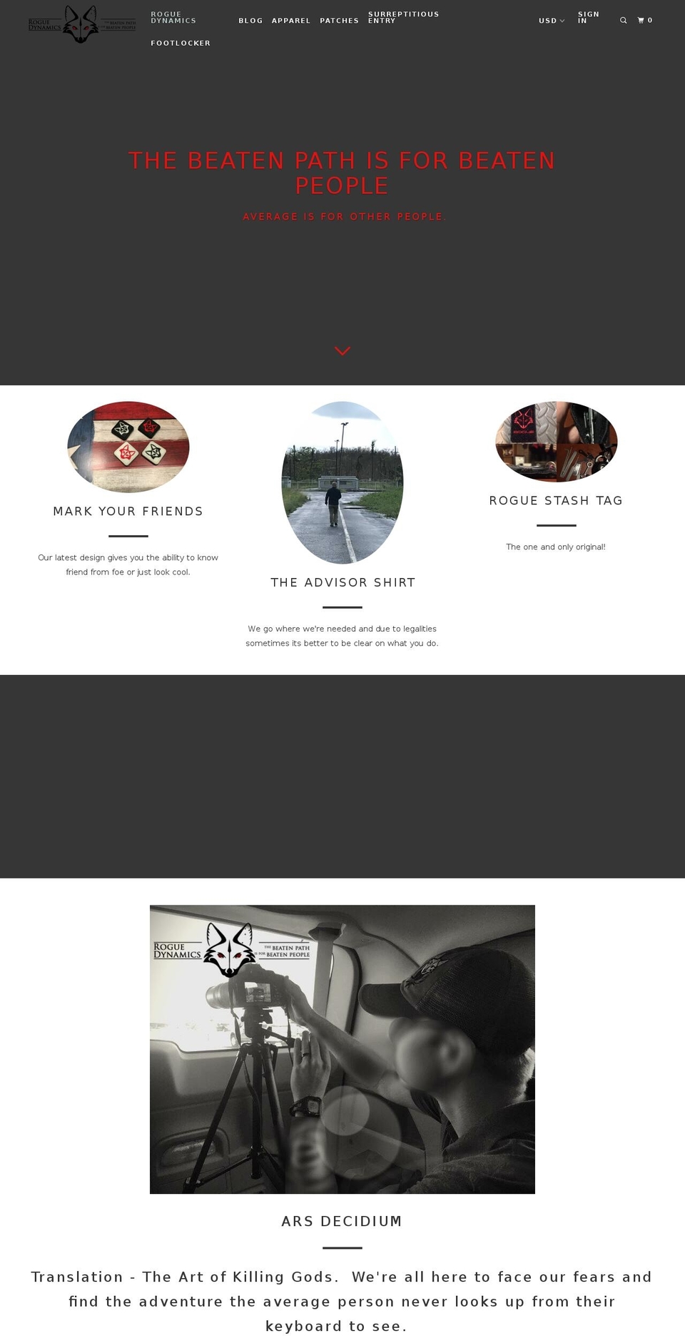 roguedynamics.com — Shopify storefront screenshot