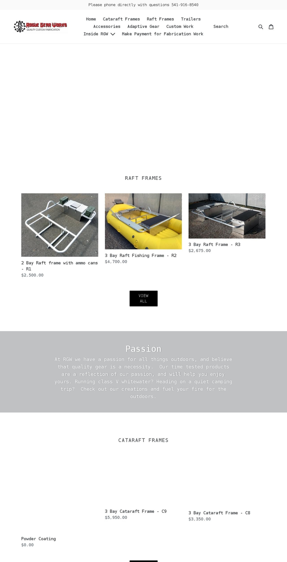 roguegearworks.com shopify website screenshot