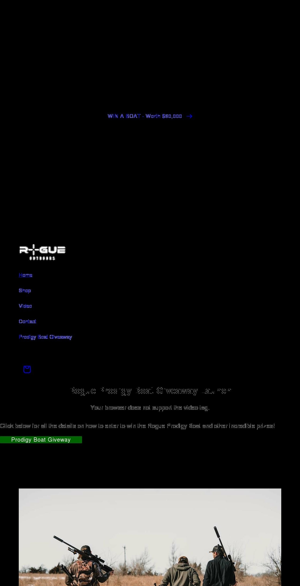 rogueoutdoors.com shopify website screenshot
