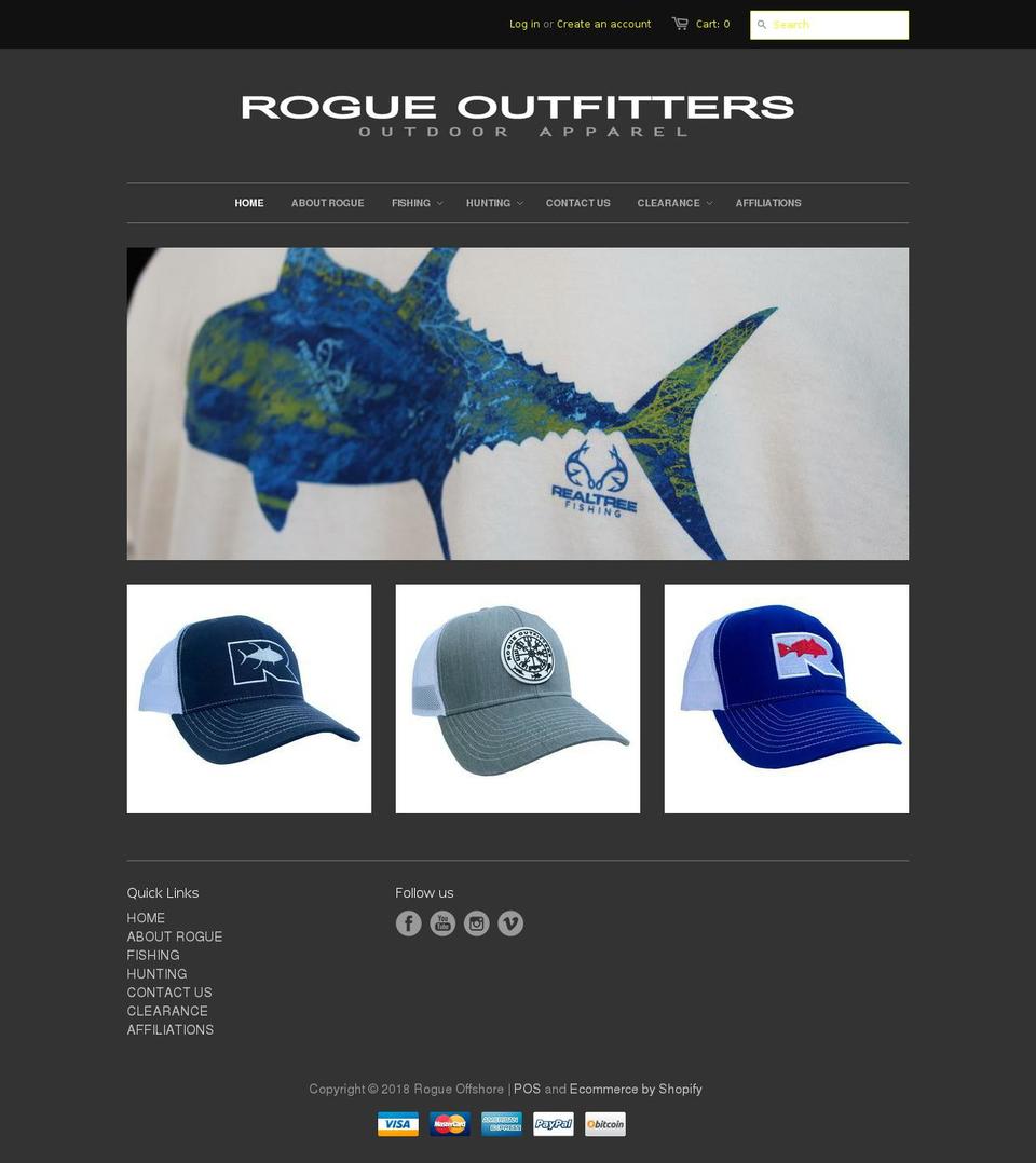 rogueoutfitters.com shopify website screenshot