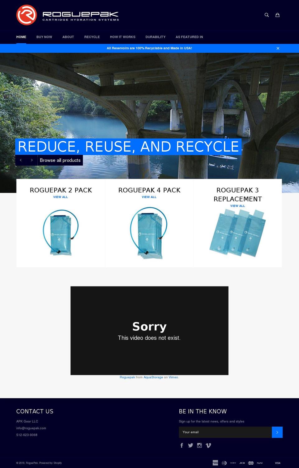 roguepack.com — Shopify storefront screenshot