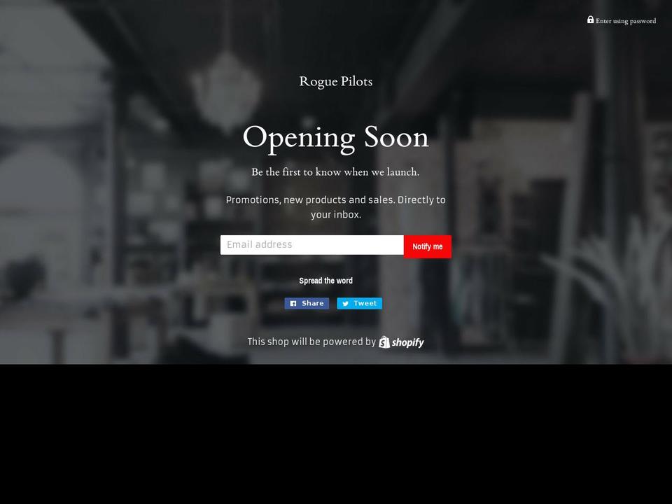 roguepilots.com — Shopify storefront screenshot