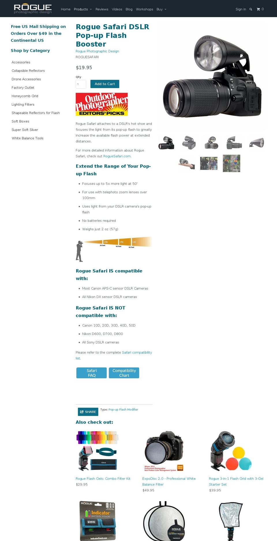 roguesafari.com shopify website screenshot