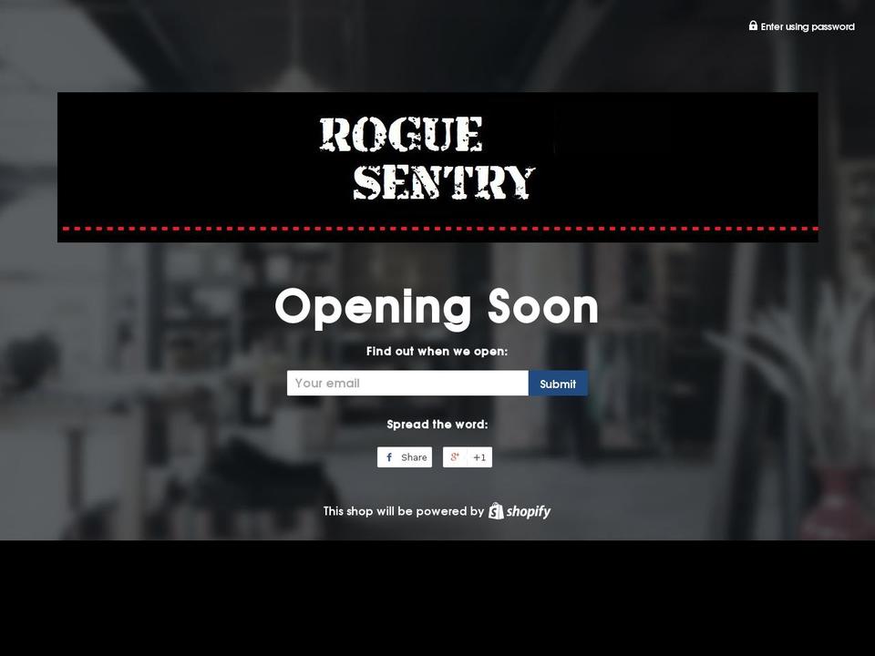 roguesentry.com shopify website screenshot