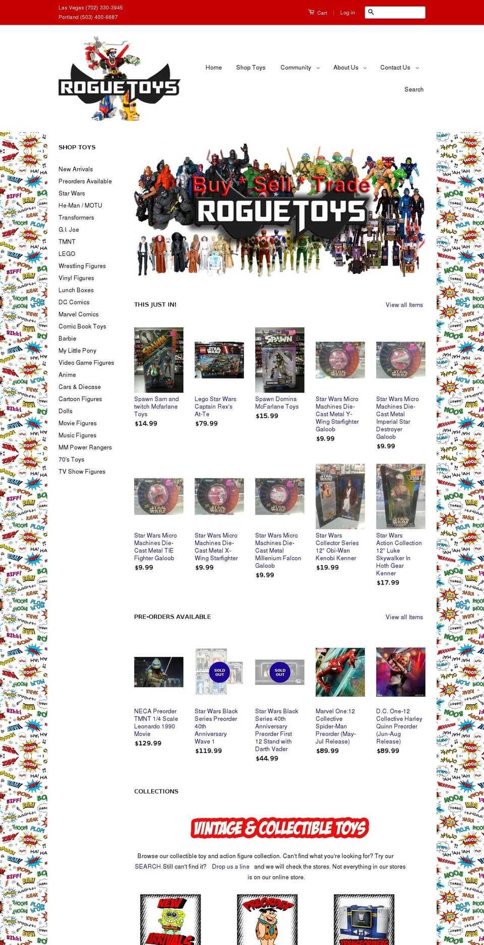 roguetoys.com shopify website screenshot