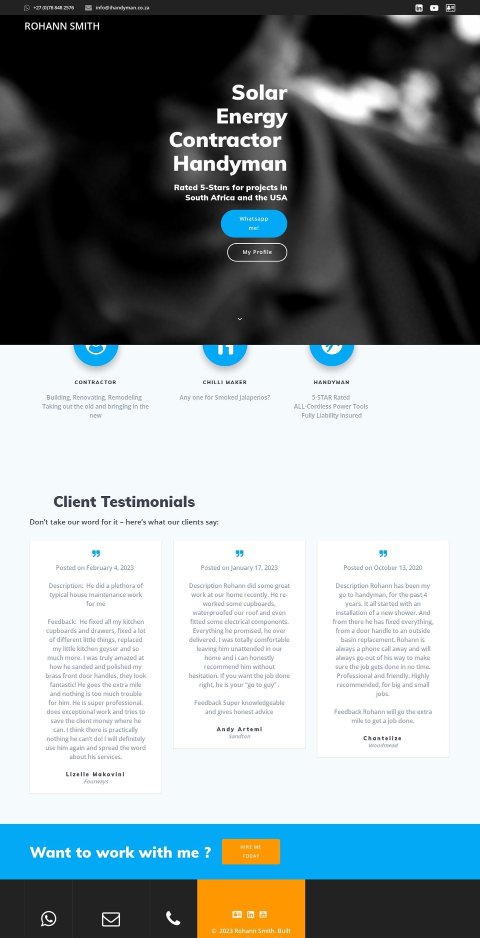 rohannsmith.com — Shopify storefront screenshot
