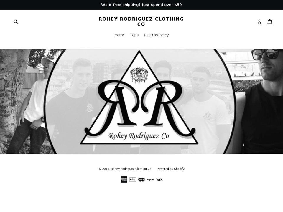 roheyrodriguez.com — Shopify storefront screenshot