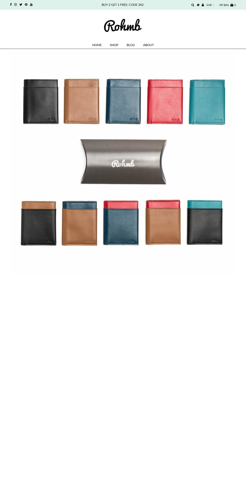 rohmb.com shopify website screenshot