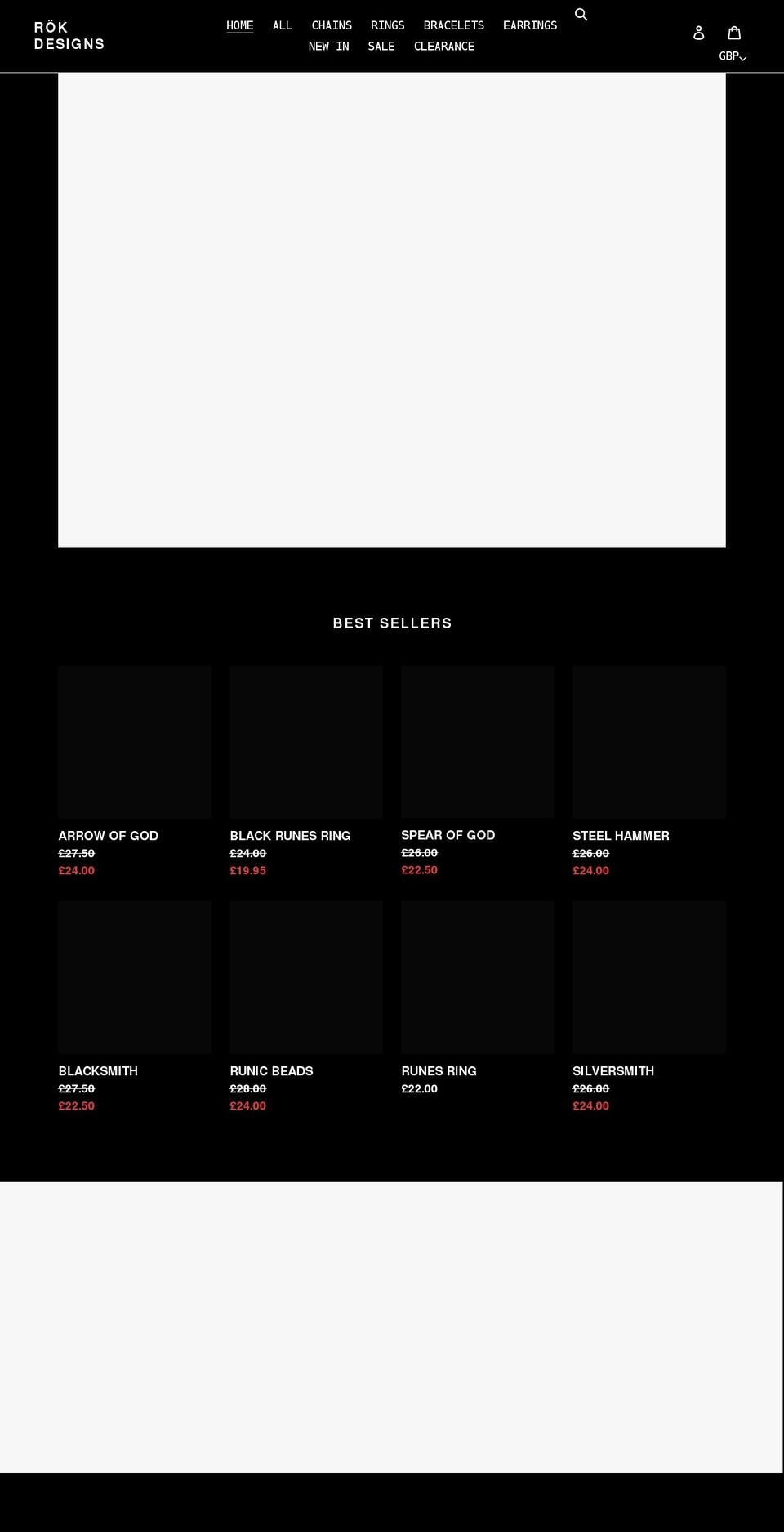 rokdesignshop.com shopify website screenshot