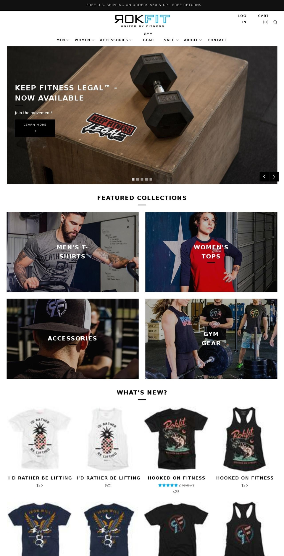 rokfit.org shopify website screenshot