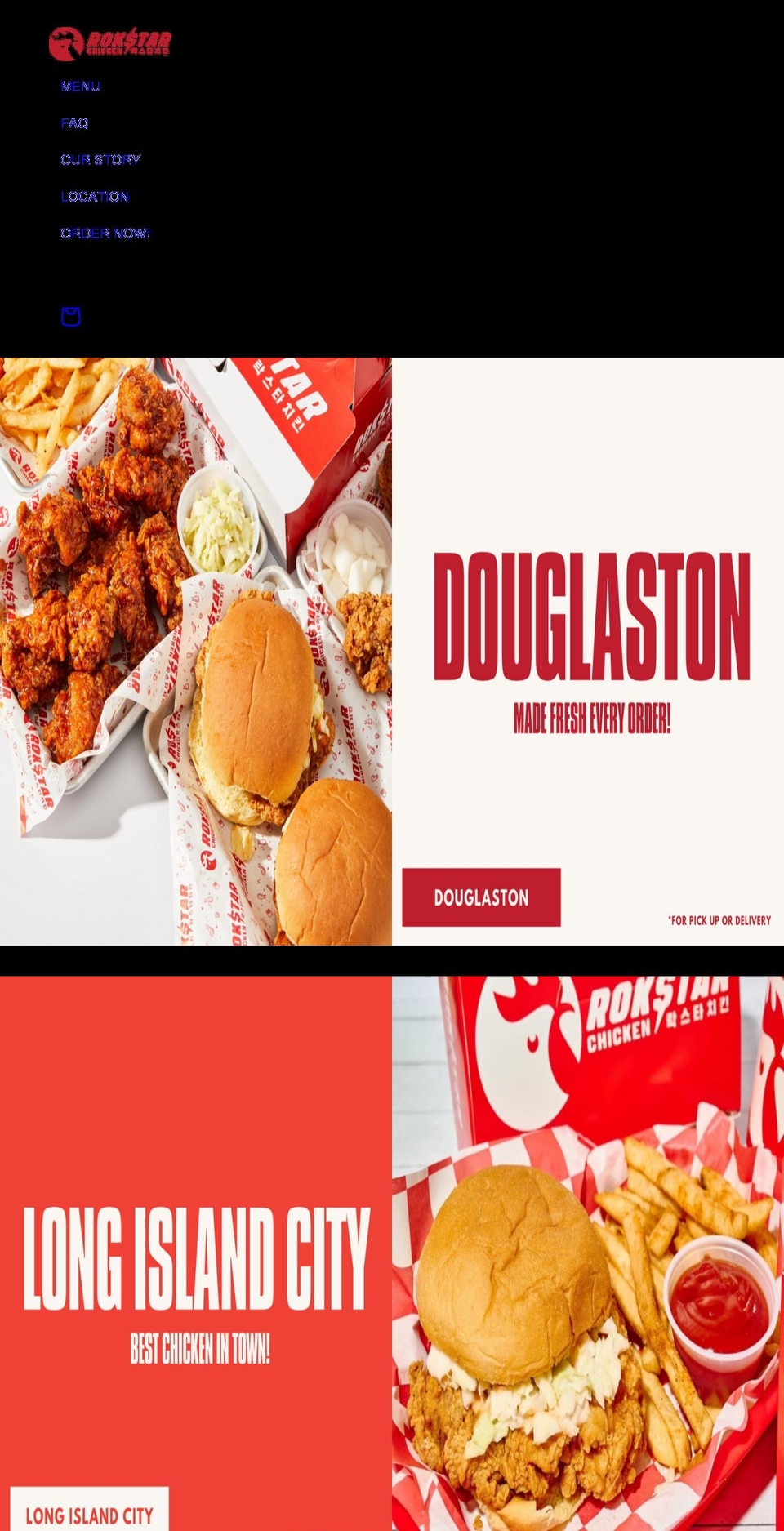 rokstarchicken.com shopify website screenshot