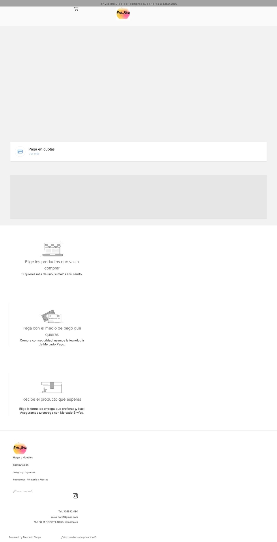 rolastore.com — Shopify storefront screenshot