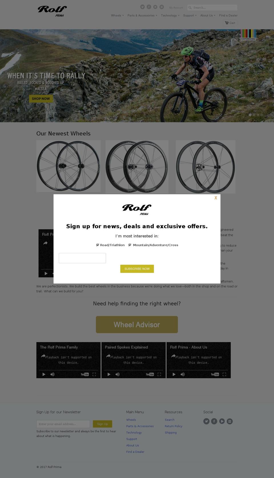 rolfprima.com shopify website screenshot