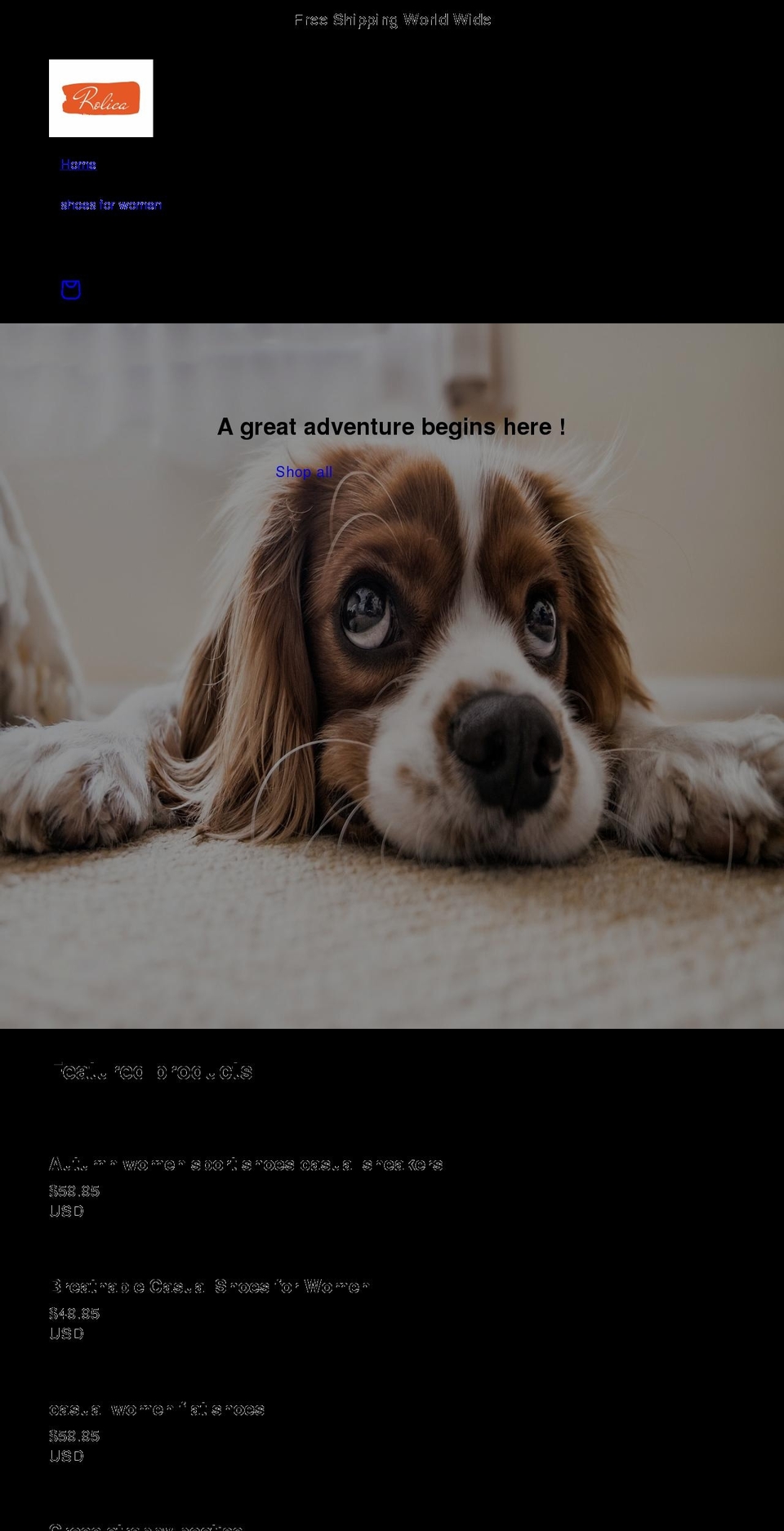rolica.net shopify website screenshot