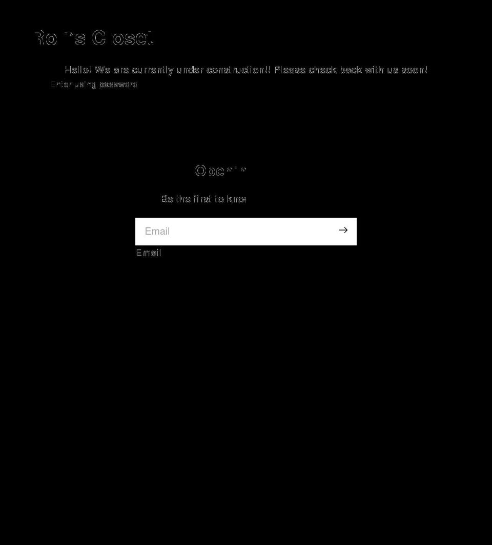 roliscloset.com shopify website screenshot