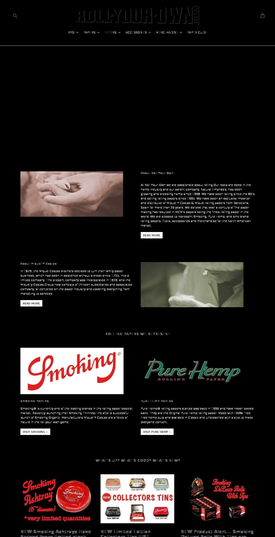 roll-your-own.com — Shopify storefront screenshot